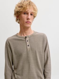 Camiseta m/l con cuello de botones Jack & Jones Crocodrile