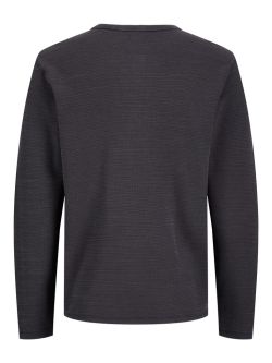 Camiseta m/l con cuello de botones Jack & Jones Dark Navy