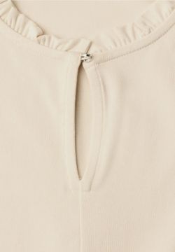 Camiseta m/l con cuello halter Street One Beige