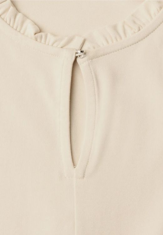 Camiseta m/l con cuello halter Street One Beige