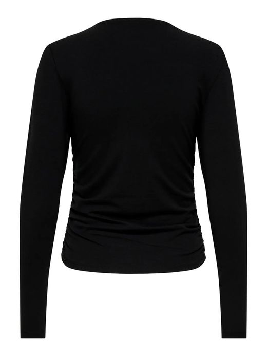 Camiseta m/l con detalle fruncido Only Black