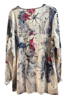 Camiseta m/l con estampado floral multicolor Bagoraz Blue