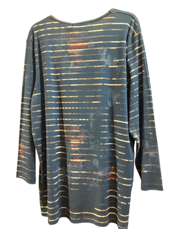 Camiseta m/l con estampado multicolor Bagoraz Blue