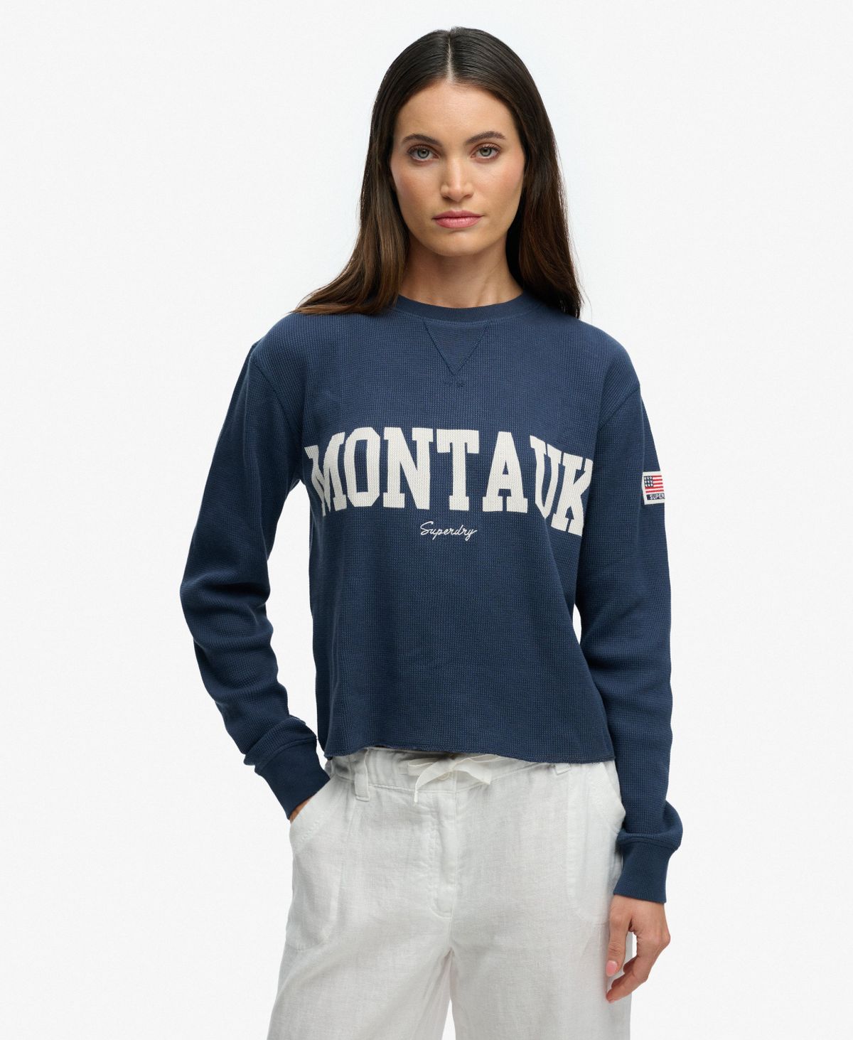 Camiseta m/l con letras Montauk Superdry Lauren