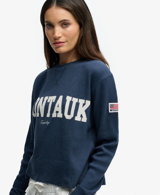 Camiseta m/l con letras Montauk Superdry Lauren