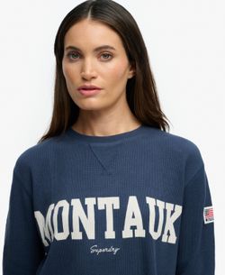 Camiseta m/l con letras Montauk Superdry Lauren