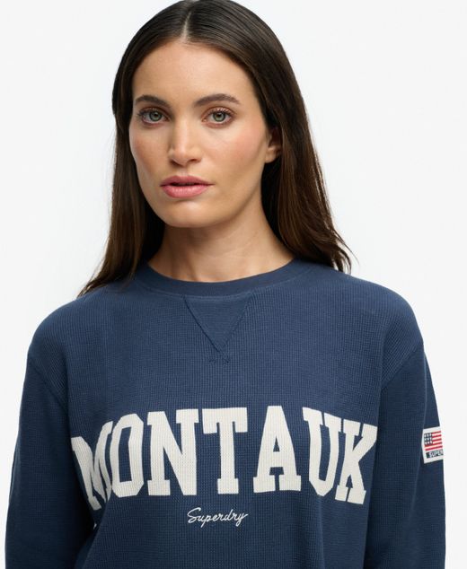 Camiseta m/l con letras Montauk Superdry Lauren