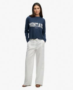 Camiseta m/l con letras Montauk Superdry Lauren