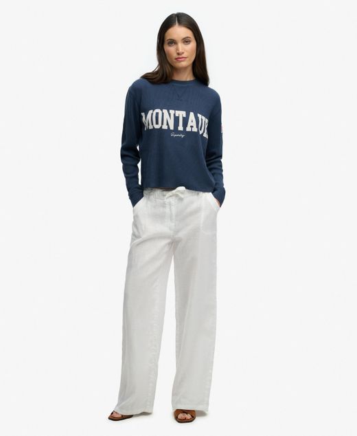 Camiseta m/l con letras Montauk Superdry Lauren