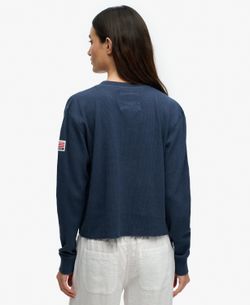 Camiseta m/l con letras Montauk Superdry Lauren