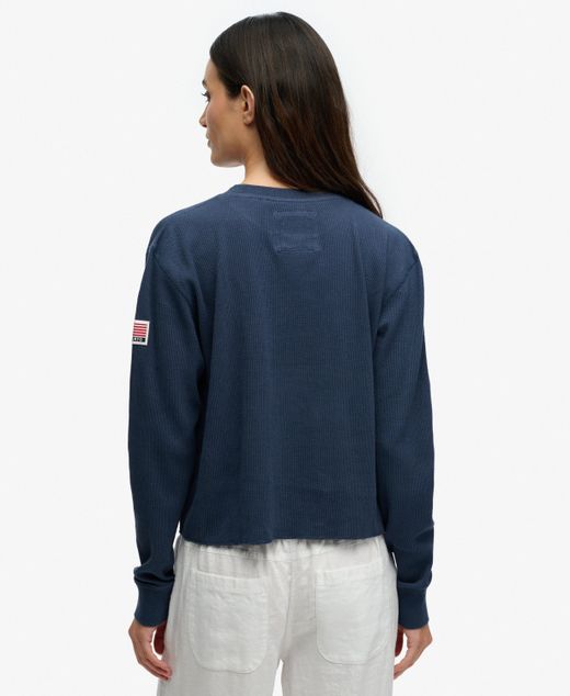 Camiseta m/l con letras Montauk Superdry Lauren