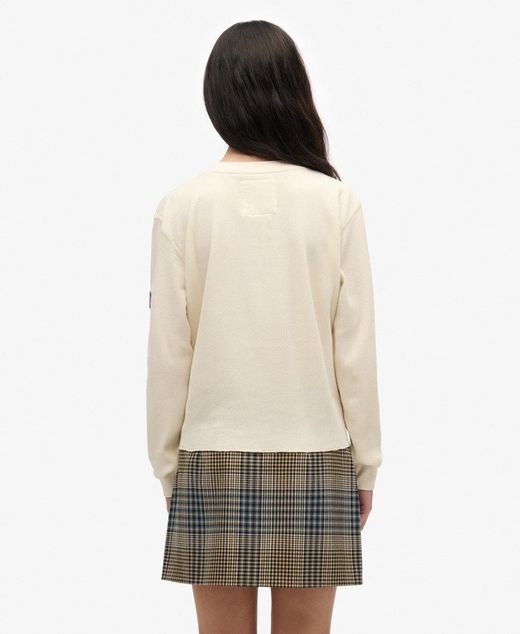 Camiseta m/l con letras New York Superdry Desert Sage