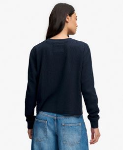 Camiseta m/l con letras New York Superdry Eclipse Navy