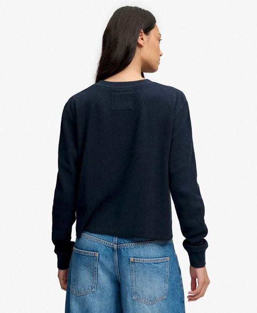 Camiseta m/l con letras New York Superdry Eclipse Navy