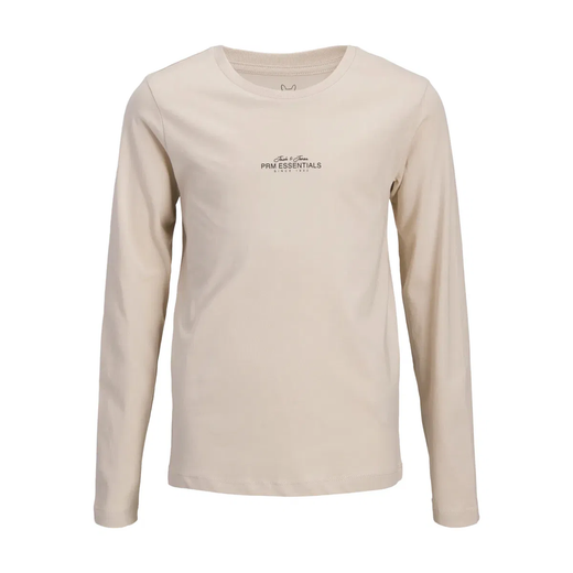 Camiseta m/l con letras prm essentials Jack & Jones Silver Lining