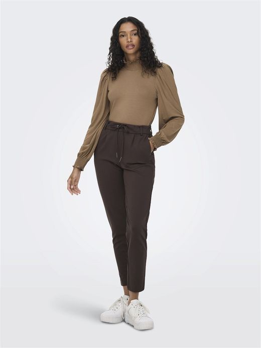 Camiseta m/l con manga abullonada Only Toasted Coconut