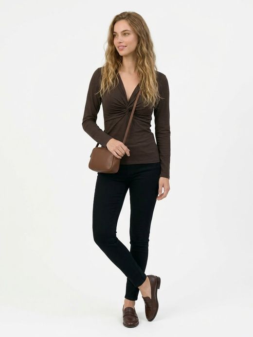 Camiseta m/l con nudo Only Chocolate