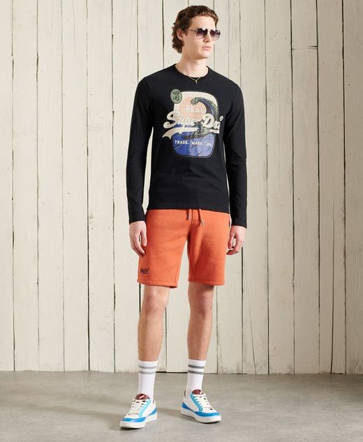 Camiseta m/l con print ola multicolor Superdry Black