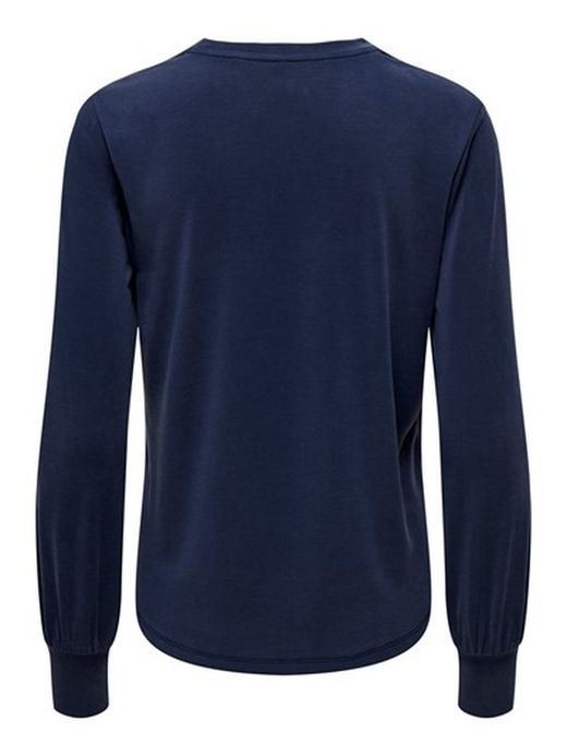 Camiseta m/l con print The new muse Only Denim Blue