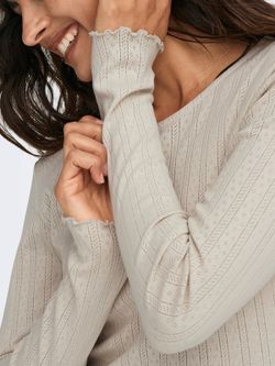 Camiseta m/l corta con microcalado Only Pumice Stone