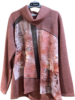 Camiseta m/l cuello vuelto Bagoraz Pale Rose