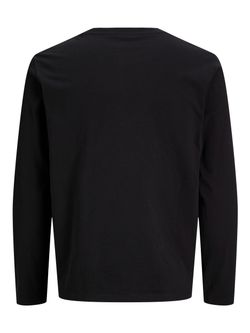 Camiseta m/l de cuello redondo Premium Essentials Jack & Jones Black