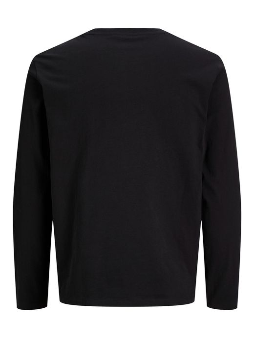 Camiseta m/l de cuello redondo Premium Essentials Jack & Jones Black