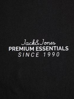 Camiseta m/l de cuello redondo Premium Essentials Jack & Jones Black