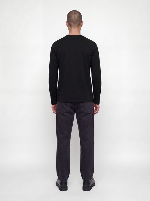 Camiseta m/l de cuello redondo Premium Essentials Jack & Jones Black