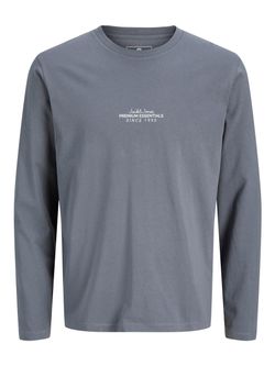 Camiseta m/l de cuello redondo Premium Essentials Jack & Jones Turbulence