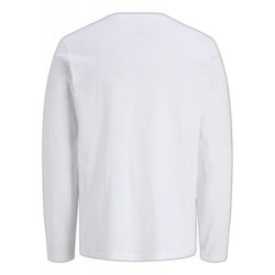 Camiseta m/l de cuello redondo Premium Essentials Jack & Jones White