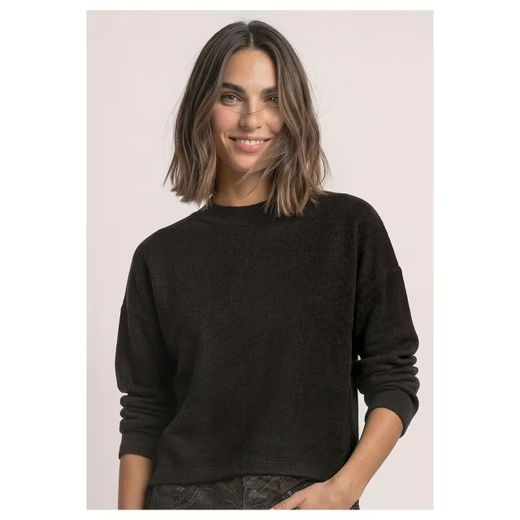 Camiseta m/l de punto con detalle puntilla Street One Coffee