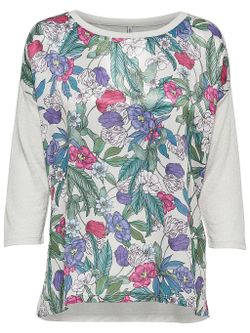 Only Moonbean Floral Print Long Sleeve T-Shirt