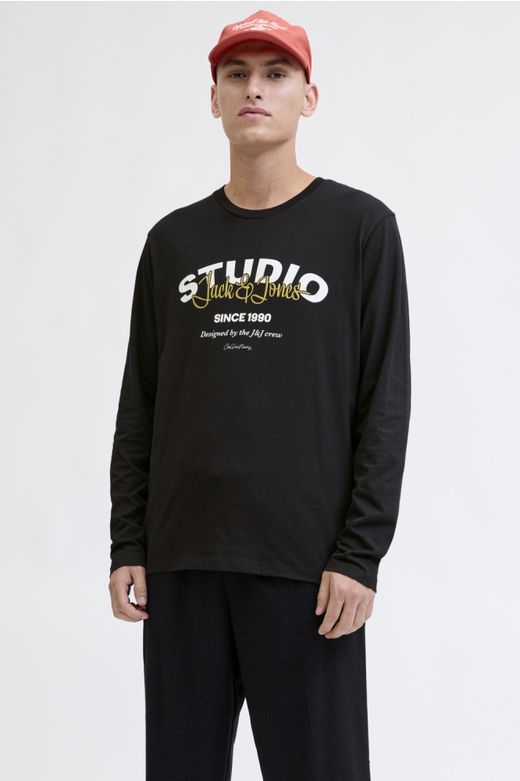Camiseta m/l J&J Studio Jack & Jones Black