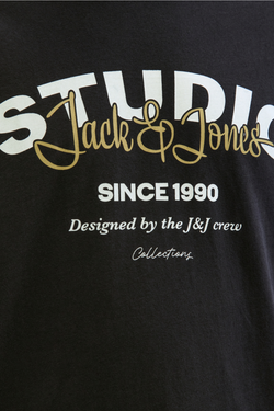 Camiseta m/l J&J Studio Jack & Jones Black