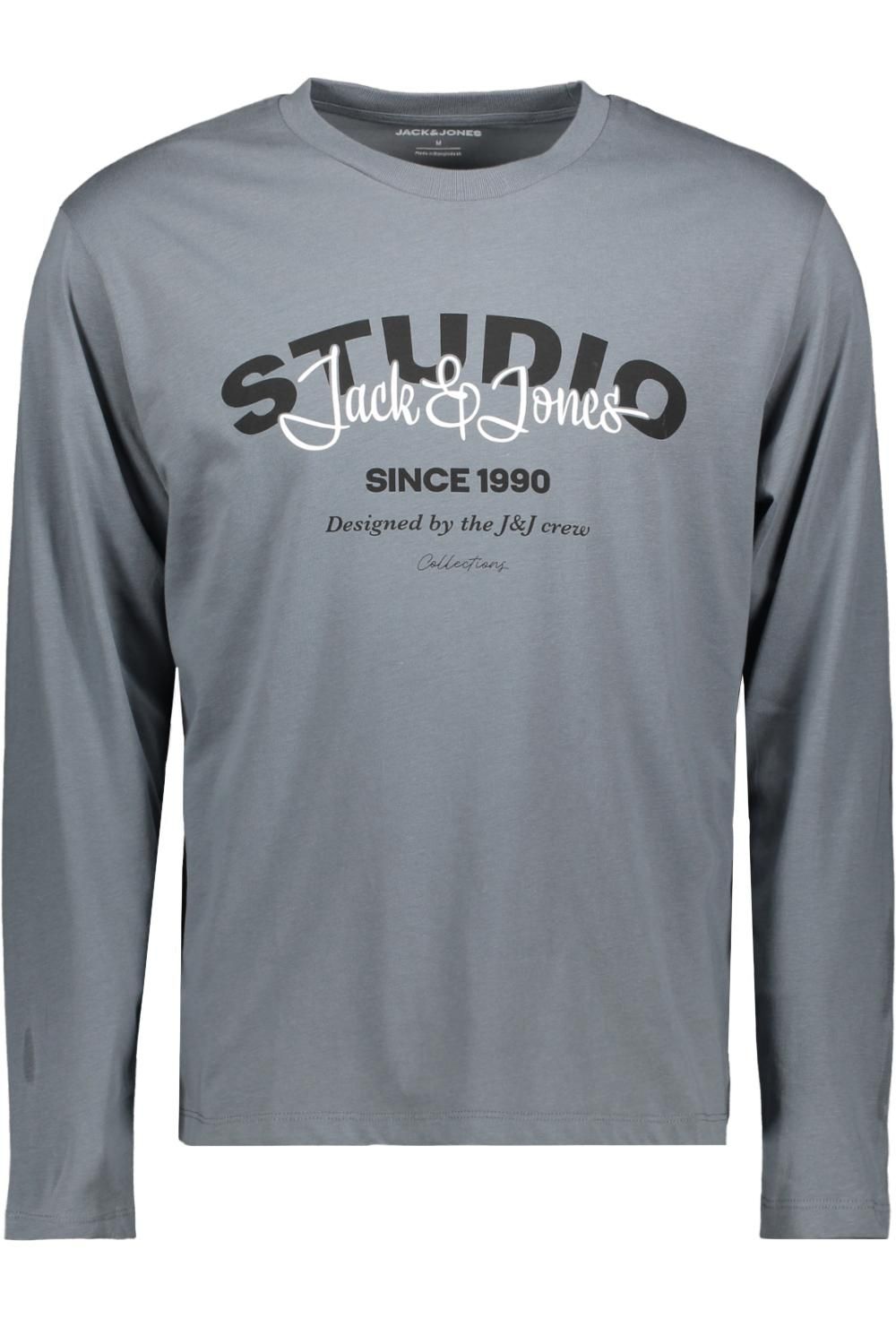 Camiseta m/l J&J Studio Jack & Jones Storm Grey 4XL