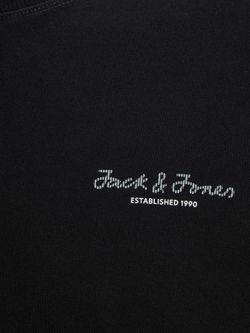 Camiseta m/l lisa con logotipo pequeño Jack & Jones Black