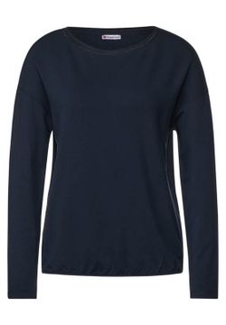 Camiseta m/l lisa con ribete Street One Deep Blue
