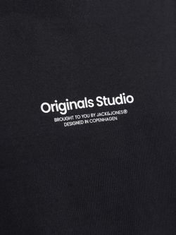 Camiseta m/l Originals Studio Jack & Jones Black