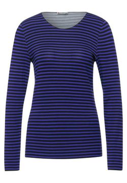 Camiseta m/l rayas finas Street One Dark Navy