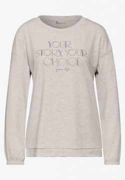 Camiseta m/l "Your story, your choice" Street One Beige