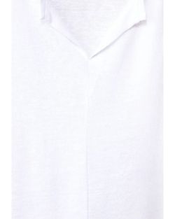 Camiseta s/m cenefa bordada hombros Street One White