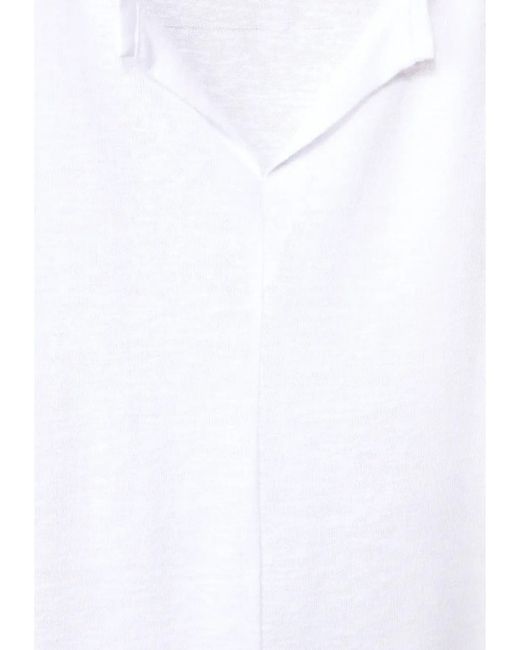 Camiseta s/m cenefa bordada hombros Street One White