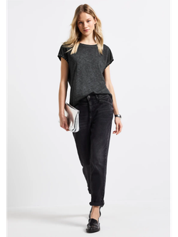 Camiseta s/m con detalle tachuelas Street One Dark Grey