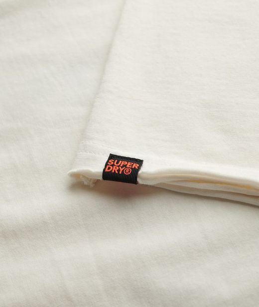 Camiseta s/m con print multicolor Superdry Off White
