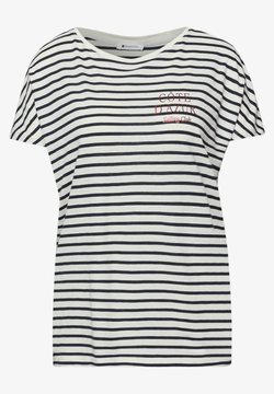 Camiseta s/m con rayas marineras Street One Shadow Blue