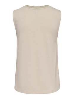 Camiseta s/m de cuello pico Only Pumice Stone