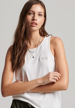 Camiseta s/m lisa Superdry White