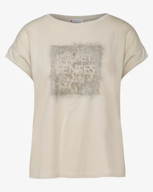 Camiseta s/m Quiet Senses Street One Beige