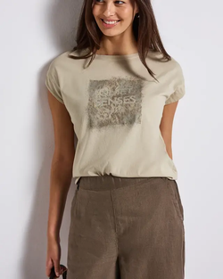 Camiseta s/m Quiet Senses Street One Beige